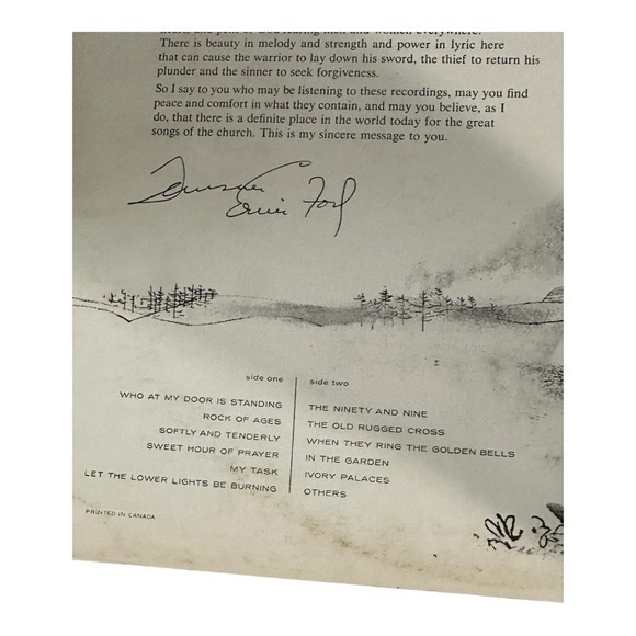 Tennessee Ernie Ford Hymns Vinyl Record - Picture 3 of 9